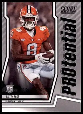 Justyn Ross 2022 Score PROtential #P-JR Clemson Tigers - Football Card Single