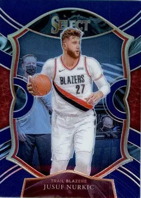 Jusuf Nurkic - 2020-21 Panini Select - #51 - Blue Prizms Basketball - Basketball Card Single