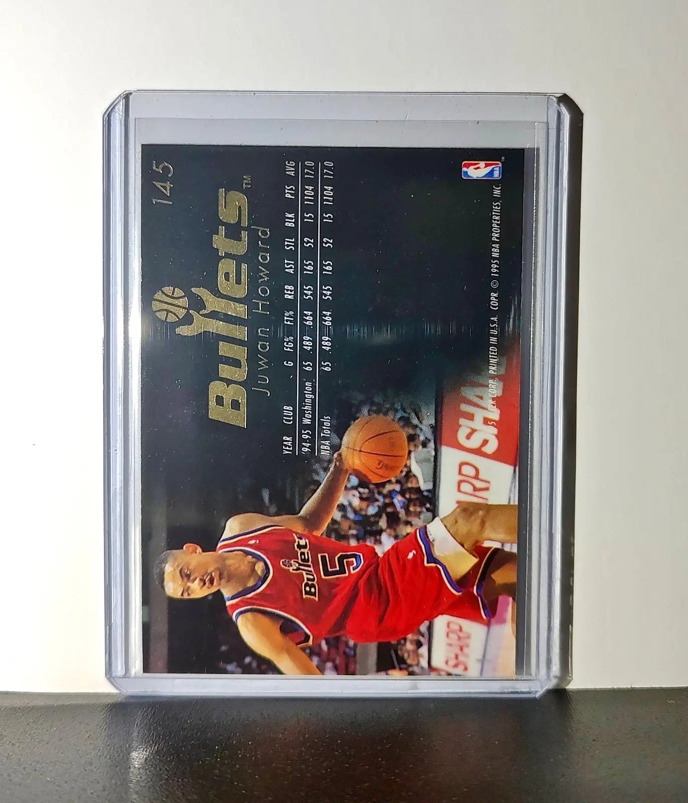 Juwan Howard 1995-96 Flair NBA #145 Card Washington Bullets - Basketball Card Single