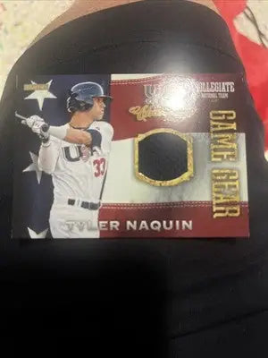 K252,613 - 2013 USA Baseball Champions Game Gear Jerseys #19 Tyler Naquin - Baseball Card Single