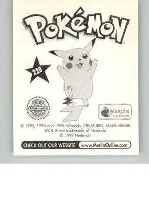 Kabutops - 1999 Merlin Pokemon Stickers - #228 - Non_sport - Pokémon Card Single