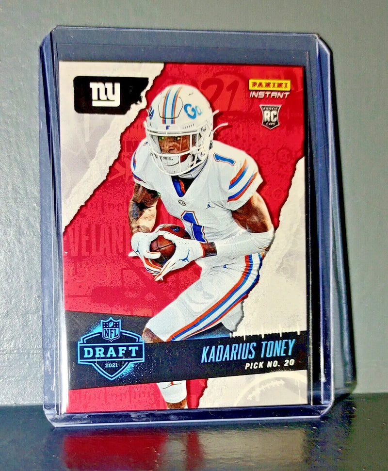 Kadarius Toney 2021 Panini NFL Instant Draft Night #13 Rookie Card 1 of 985