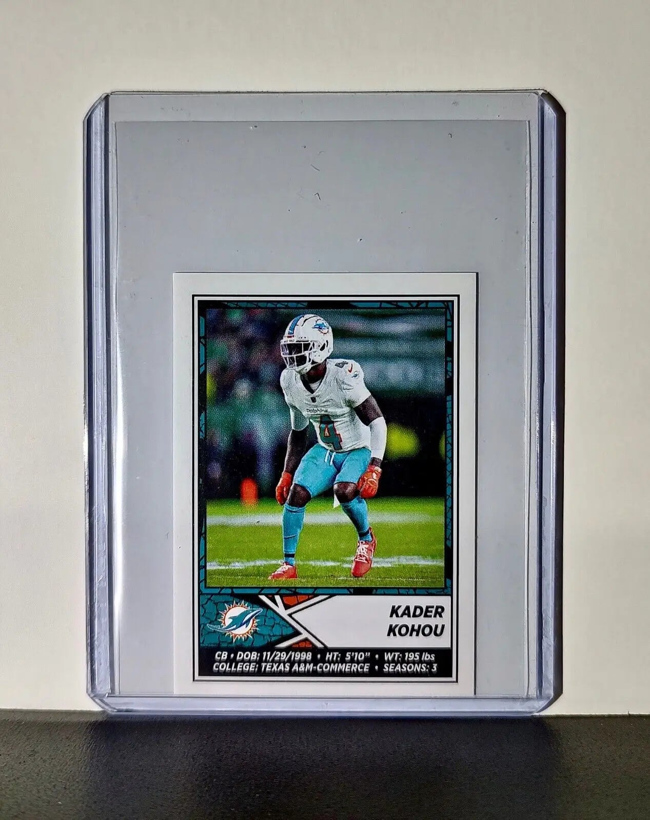 Kader Kohou 2024 Panini NFL Sticker #70 Miami Dolphins - Football Card Single