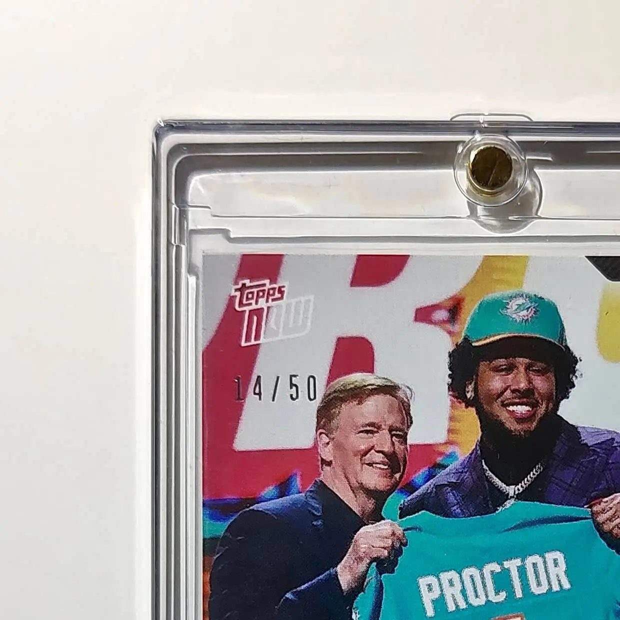 Kadyn Proctor Rookie 2026 Topps Now Draft Night #KPRO Gold Foil 14/25 Card - Football Card Single