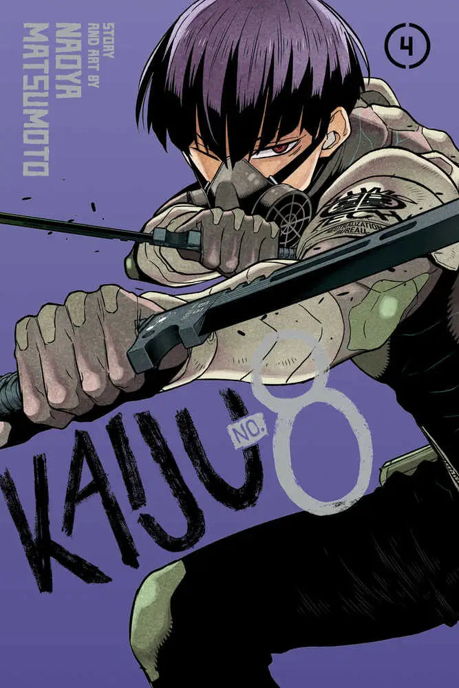 Kaiju No 8 Graphic Novel Volume 04 manga cover art showcasing kaiju action