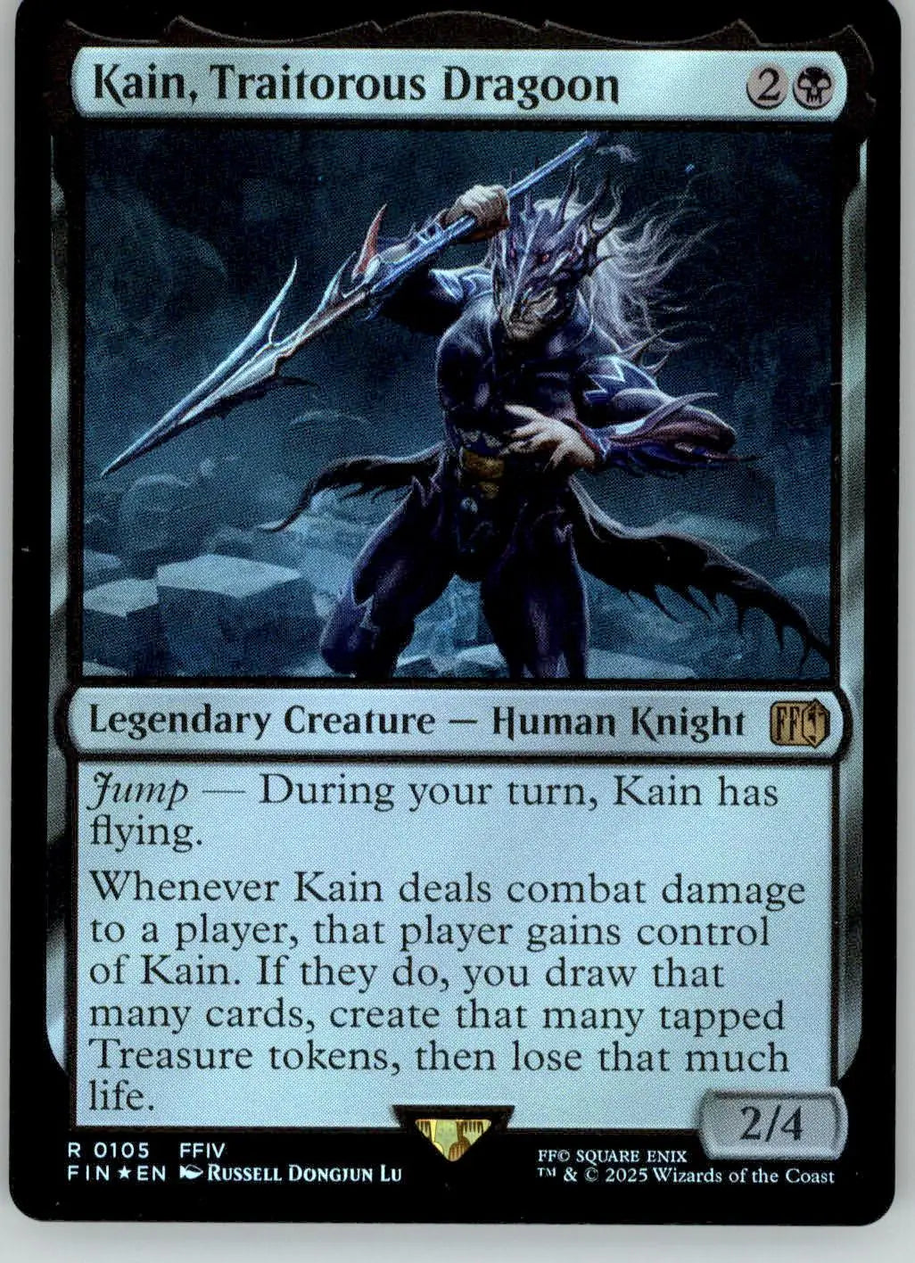 Kain Traitorous Dragoon - FINAL FANTASY - 105 - Foil NM Magic: The Gathering