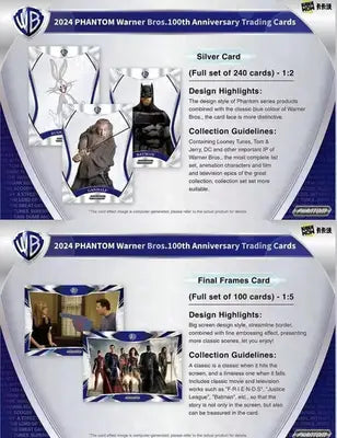 Kakawow 2024 PHANTOM Warner Bros 100th Anniversary Trading Cards Box Sealed NEW