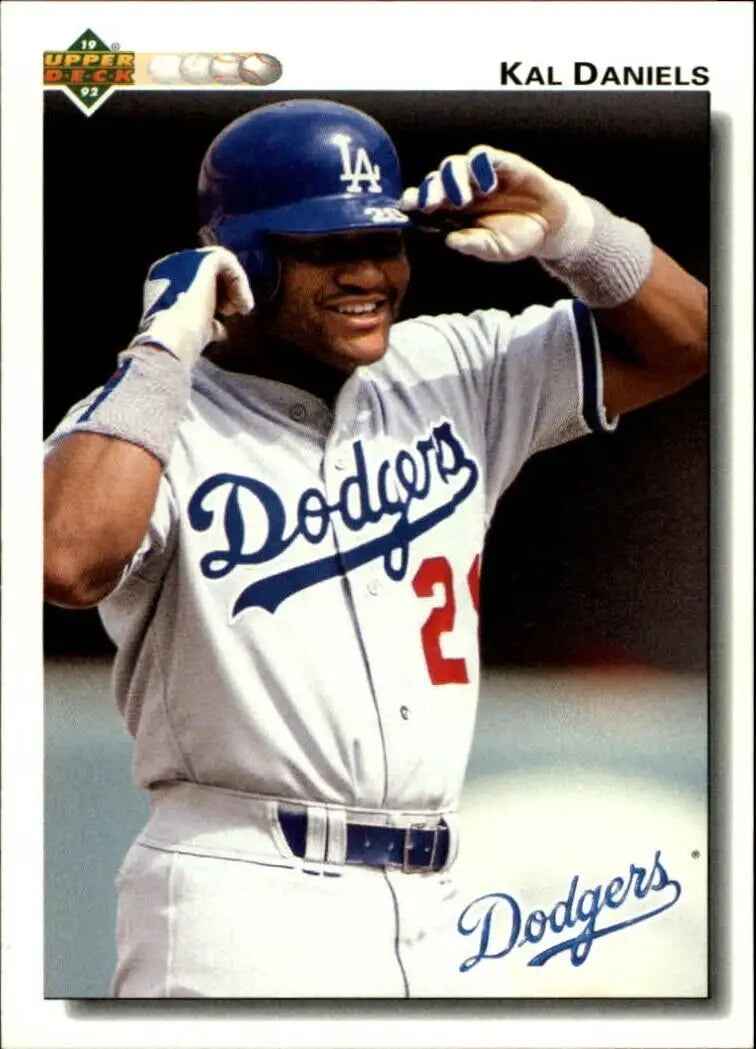 Kal Daniels 1992 Upper Deck MLB #284 Baseball Card Los Angeles Dodgers - Baseball Card Single