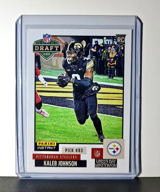 Kaleb Johnson Rookie 2025 NFL Draft #32 Card Pittsburgh Steelers 1 of 859 - Football Card Single