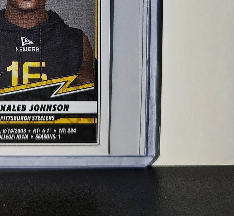 Kaleb Johnson Rookie 2025 Panini NFL #156 Sticker Steelers
