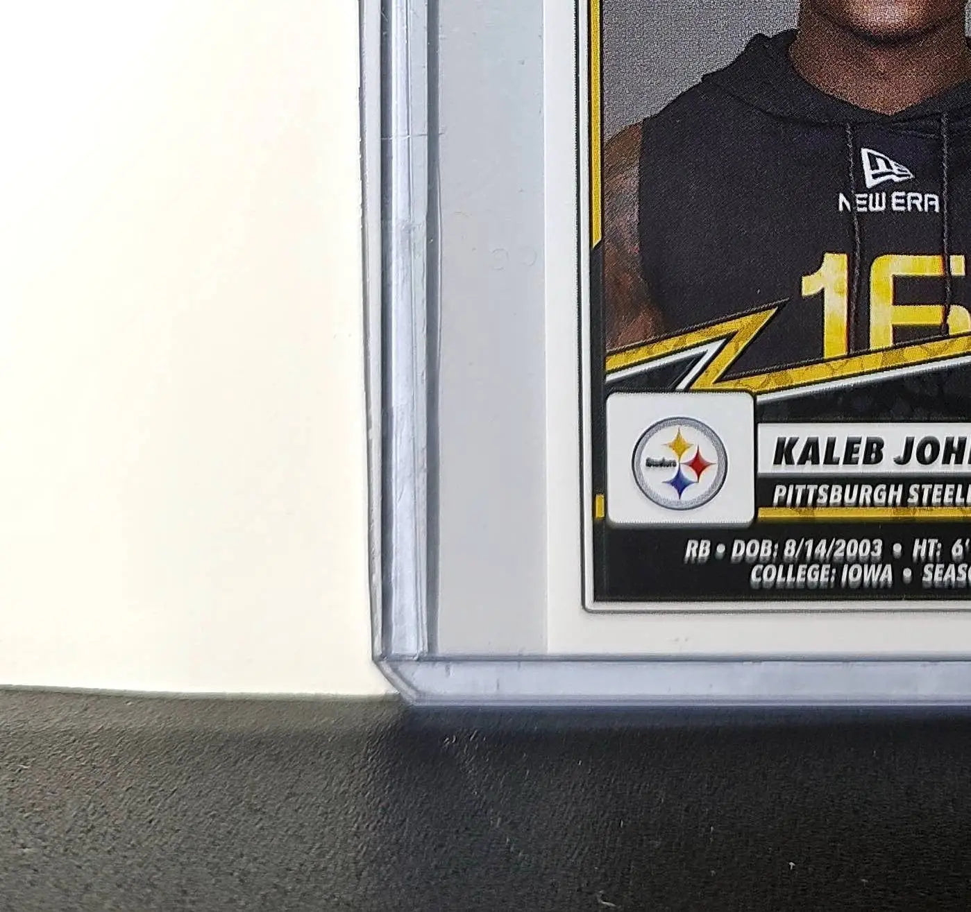 Kaleb Johnson Rookie 2025 Panini NFL #156 Sticker Steelers
