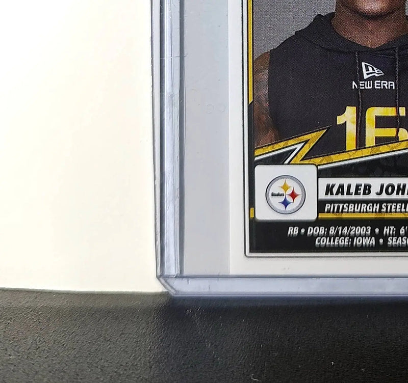 Kaleb Johnson Rookie 2025 Panini NFL #156 Sticker Steelers