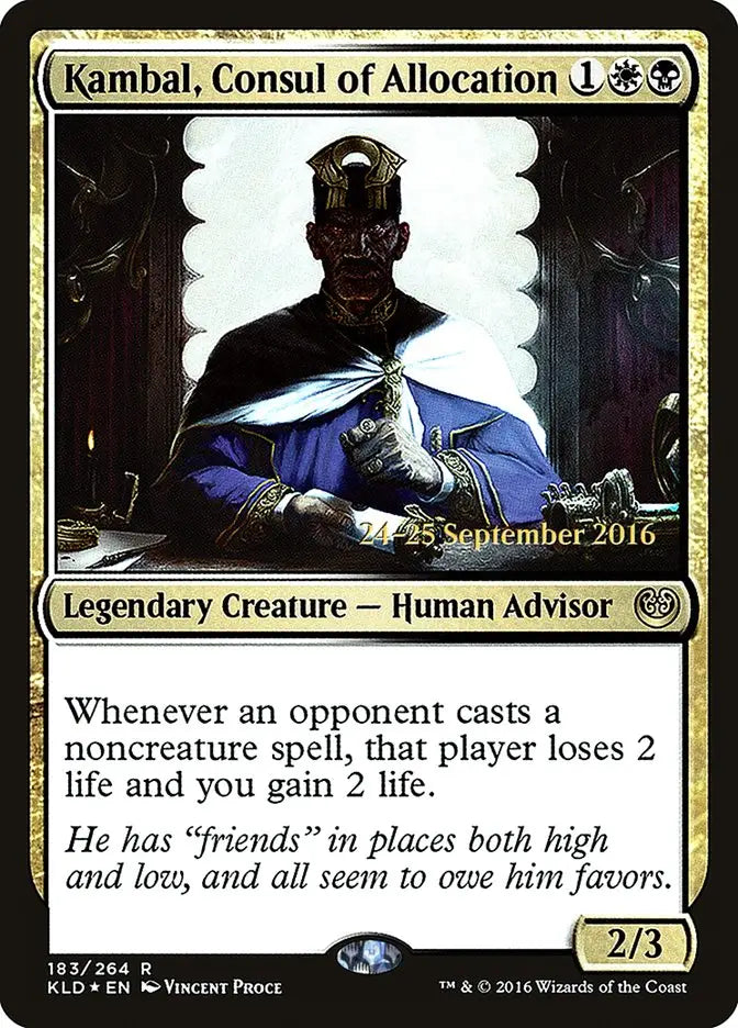 Kambal Consul of Allocation [Kaladesh Prerelease Promos] - Magic Card Single
