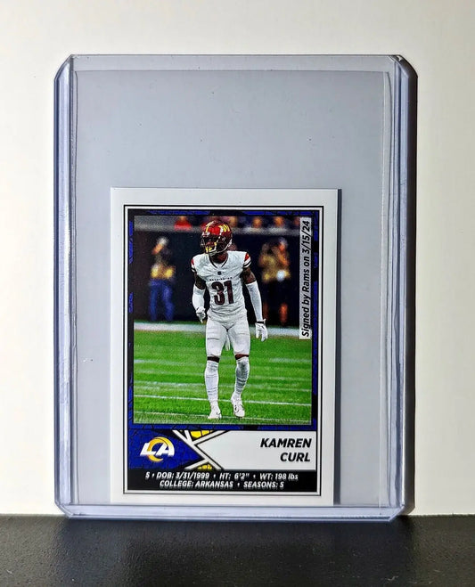 Kamren Curl 2024 Panini NFL Sticker #519 Los Angeles Rams - Football Card Single