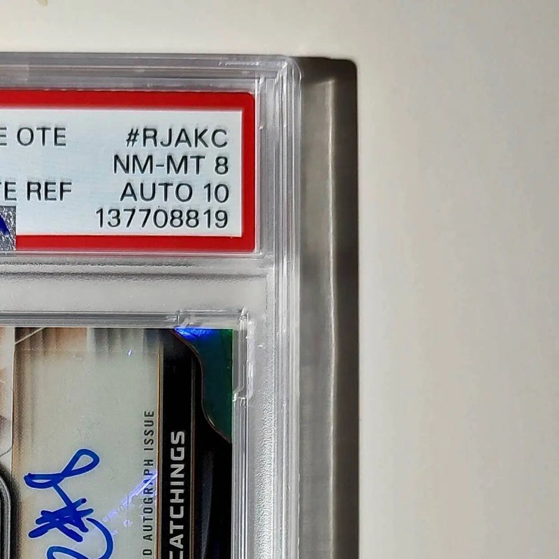 Kanon Catchings Rookie Jersey 2023 Topps Chrome OTE 26/99 PSA 8 Auto 10 - Basketball Card Single
