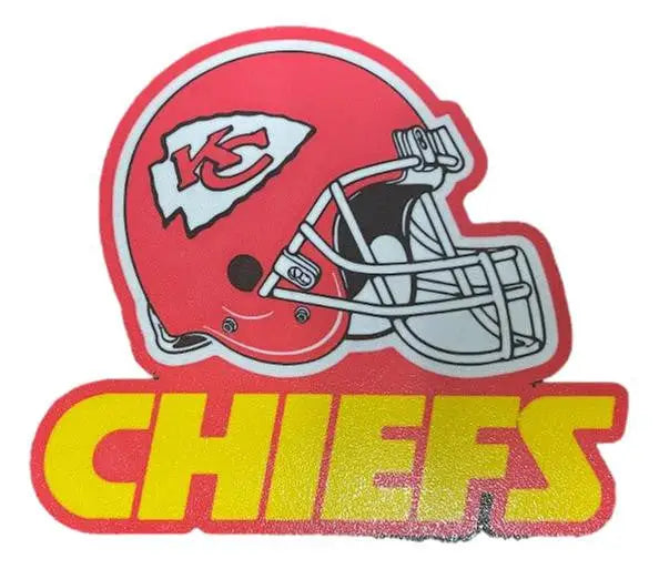 Kansas City Chiefs helmet logo magnet for fan wall decor and desk display
