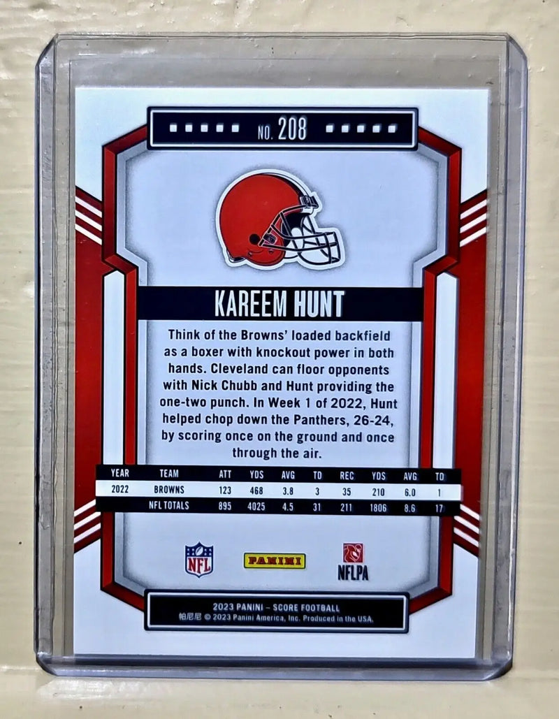 Kareem Hunt 2023 Panini NFL #208 Score Football Card Cleveland Browns - Football Card Single