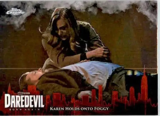Karen Holds onto Foggy 2025 Topps Chrome Marvel #DD-14 Daredevil Born Again - Marvel Card Single