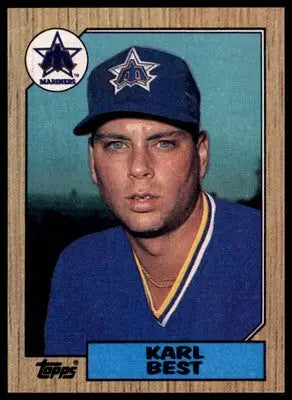 Karl Best 1987 Topps #439 Seattle Mariners - Baseball Card Single