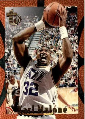 Karl Malone - 1994-95 Topps Embossed - #96 - Basketball - Basketball Card Single