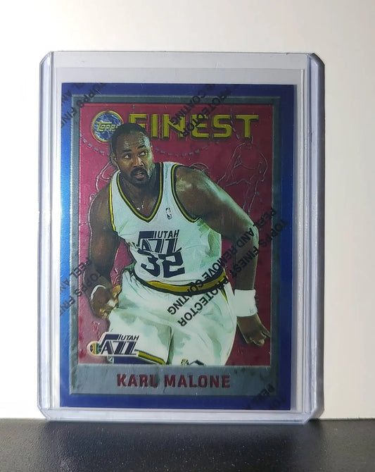 Karl Malone 1995-96 Topps Finest NBA #209 Card Utah Jazz - Basketball Card Single