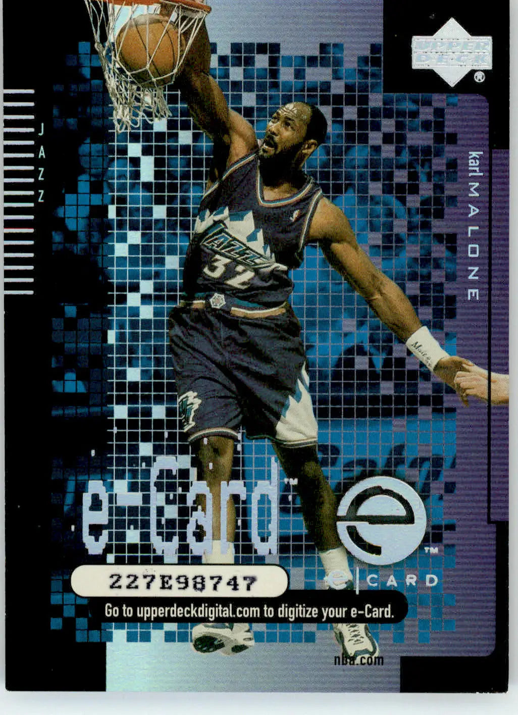 Karl Malone - 2000-01 Upper Deck - #EC6 - e-Cards Series One Basketball - Basketball Card Single