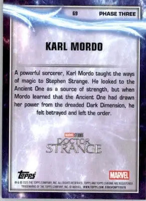 Karl Mordo - 2025 Topps Chrome Marvel Studios - #69 - Non_sport - Marvel Card Single