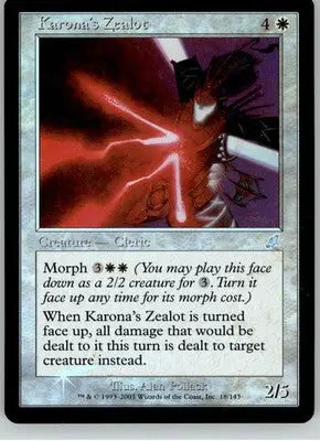 Karona’s Zealot - Scourge - 18 - Foil MP Magic: The Gathering - Magic Card Single