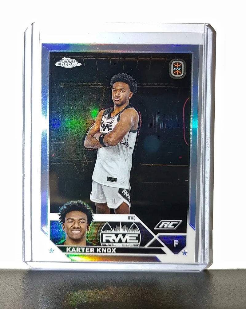 Karter Knox Rookie Card Refractor 2023-24 Topps Chrome Overtime #27 RWE