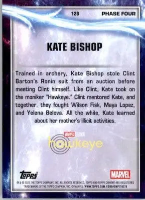 Kate Bishop - 2025 Topps Chrome Marvel Studios - #128 - Non_sport - Marvel Card Single