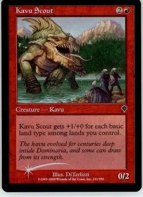 Kavu Scout - Invasion - 151 - Foil LP Magic: The Gathering - Magic Card Single