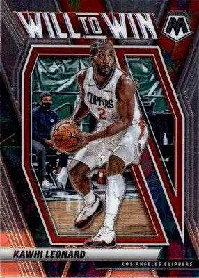 Kawhi Leonard - 2020-21 Panini Mosaic - #3 - Will to Win Basketball - Basketball Card Single
