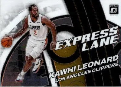 Kawhi Leonard - 2021-22 Donruss Optic - #24 - Express Lane Basketball - Basketball Card Single