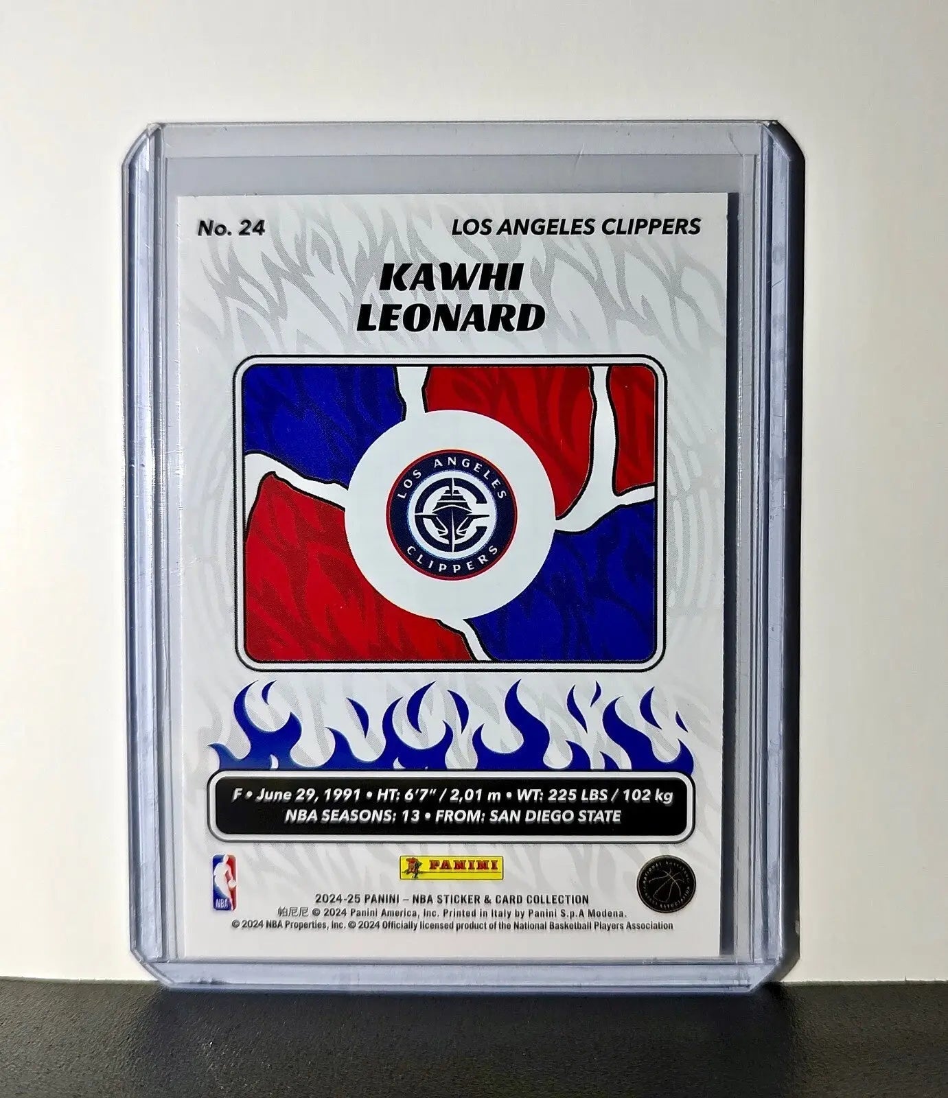 Kawhi Leonard 2024-25 Panini NBA #24 Sticker Card Los Angeles Clippers - Basketball Card Single