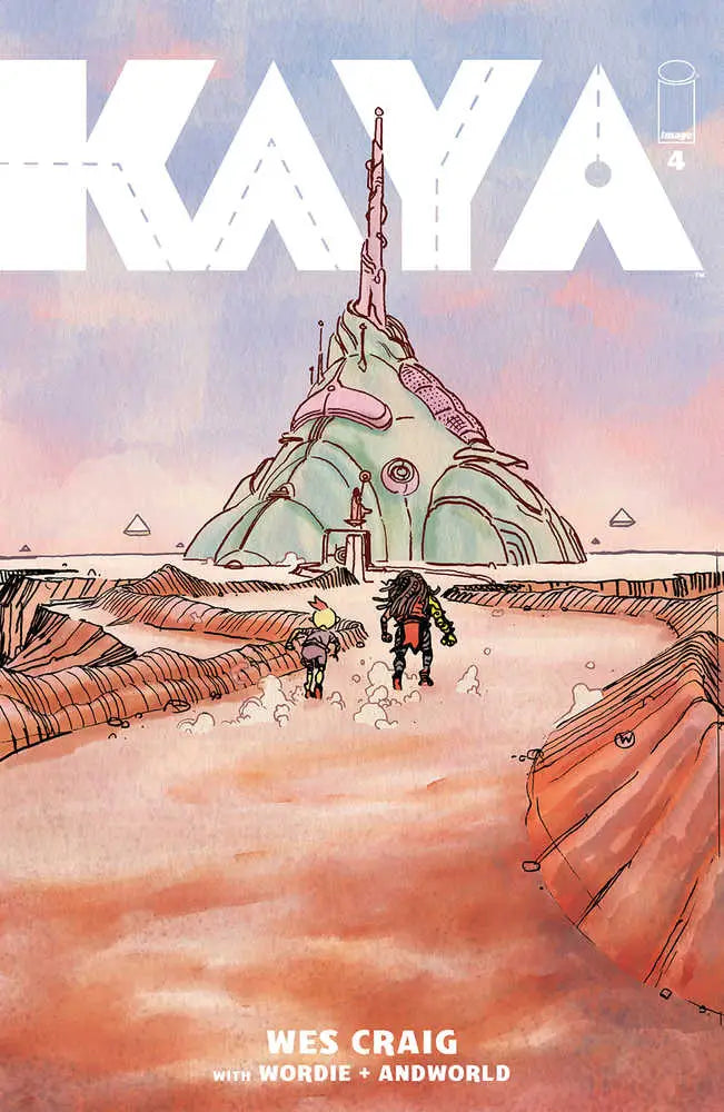 Kaya #4 Cover B Craig features a mountain-like structure over reddish terrain for trading cards