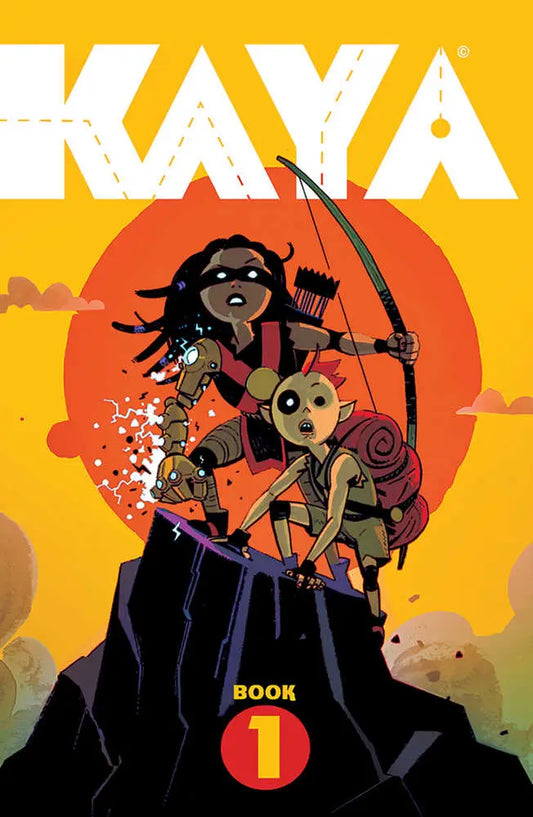 Kaya TPB comic cover featuring magic arm and monstrous beasts artwork