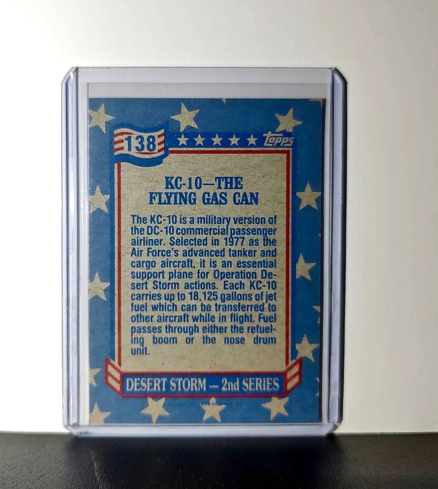 KC-10 – The Flying Gas Station 1991 Topps Desert Storm #138 Card - Non-Sports Card Single