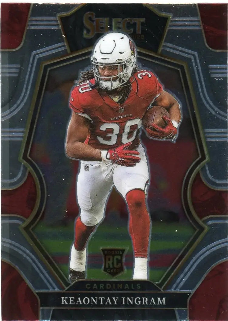 Keaontay Ingram Rookie 2022 Panini Select Premier #102 Arizona Cardinals Card - Football Card Single