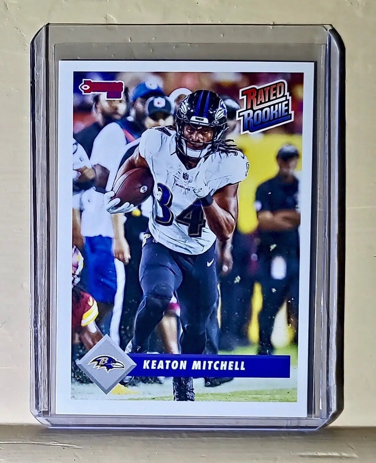 Keaton Mitchell 2023 Panini NFL Rated Rookie Retro #15 Card Ravens 1/629