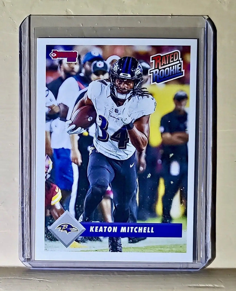 Keaton Mitchell 2023 Panini NFL Rated Rookie Retro #15 Card Ravens 1/629