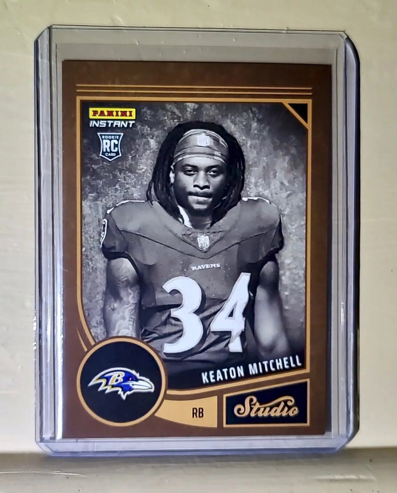 Keaton Mitchell 2023 Panini NFL Studio Rookies #15 Rookie Card 1/370 - Football Card Single