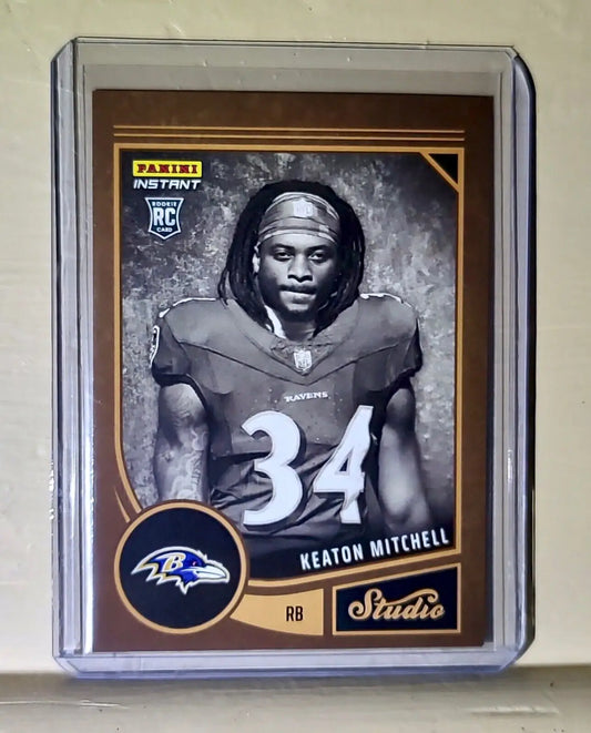 Keaton Mitchell 2023 Panini NFL Studio Rookies #15 Rookie Card 1/370 - Football Card Single