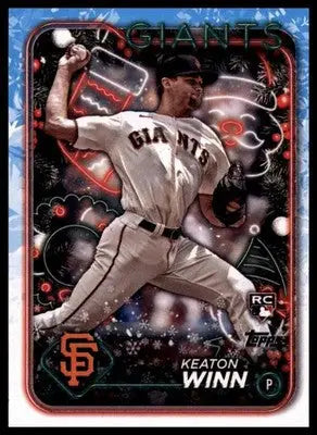 Keaton Winn Rookie 2024 Topps Holiday #H164 San Francisco Giants - Baseball Card Single
