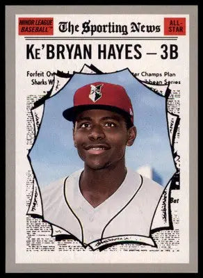 Ke’Bryan Hayes 2019 Topps Heritage Minor League #188 Indianapolis Indians - Baseball Card Single