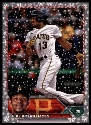 Ke’Bryan Hayes 2023 Topps Holiday Metallic #H32 Pittsburgh Pirates - Baseball Card Single