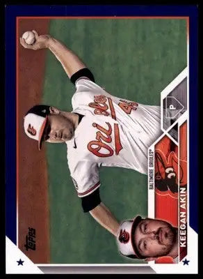 Keegan Akin 2023 Topps Royal Blue #617 Baltimore Orioles - Baseball Card Single