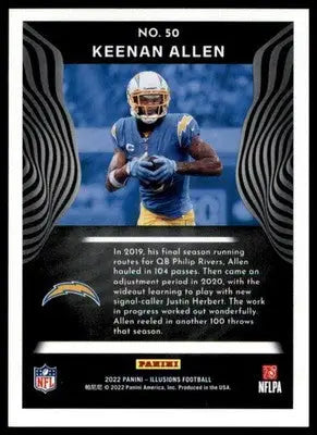 Keenan Allen 2022 Panini Illusions Retail #50 Los Angeles Chargers - Football Card Single