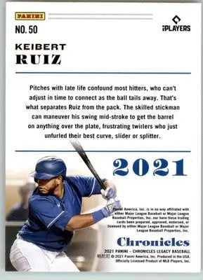 Keibert Ruiz - 2021 Panini Chronicles - #50 - Chronicles RC Baseball - Baseball Card Single