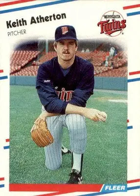 Keith Atherton - 1988 Fleer - #1 - Baseball - Baseball Card Single