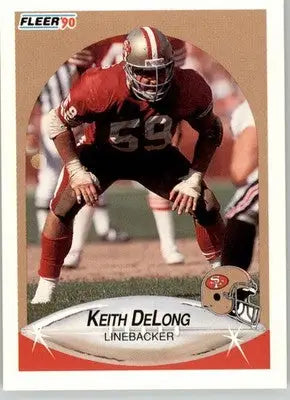 Keith DeLong - 1990 Fleer Update - #U-48 - Football - Football Card Single